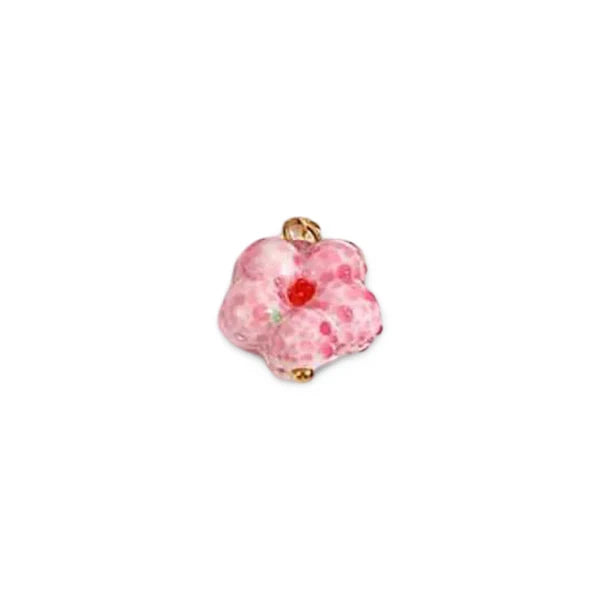 Pink Pop Flower Charm
