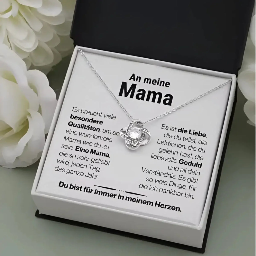 Infinity-Kette für Mama im Mahagoni-Lichterkästchen