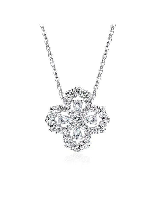 Flower Diamond Necklace