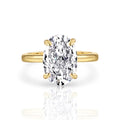 Oval Diamond Ring | 925 Sterling Silver